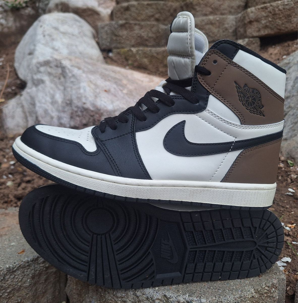 Mens 12 Air Jordan 1 High Tops Mocha