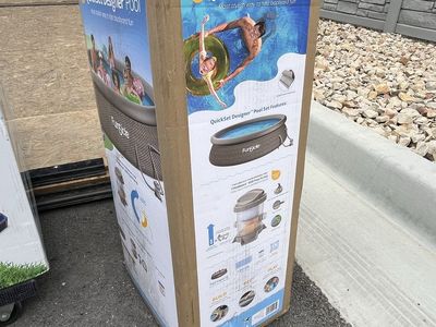 Funsicle 12ft x 36in QuickSet Designer Above Ground Pool Set with FiltraBoost 800 Pump