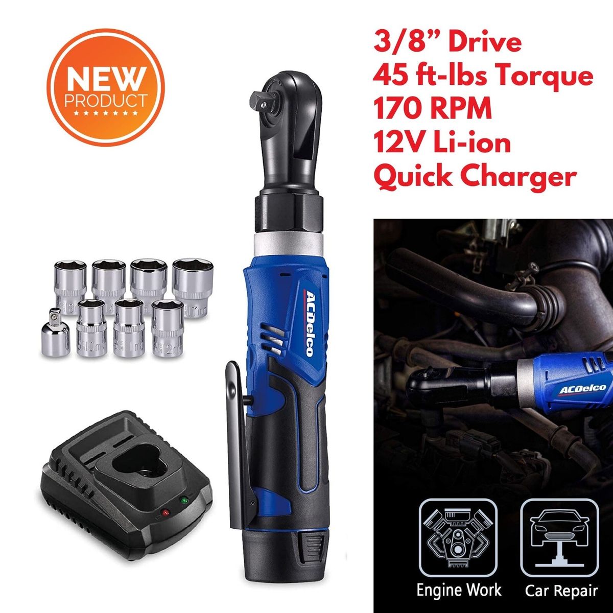 ACDelco Tools ARW1209-P2 Ratchet Wrench