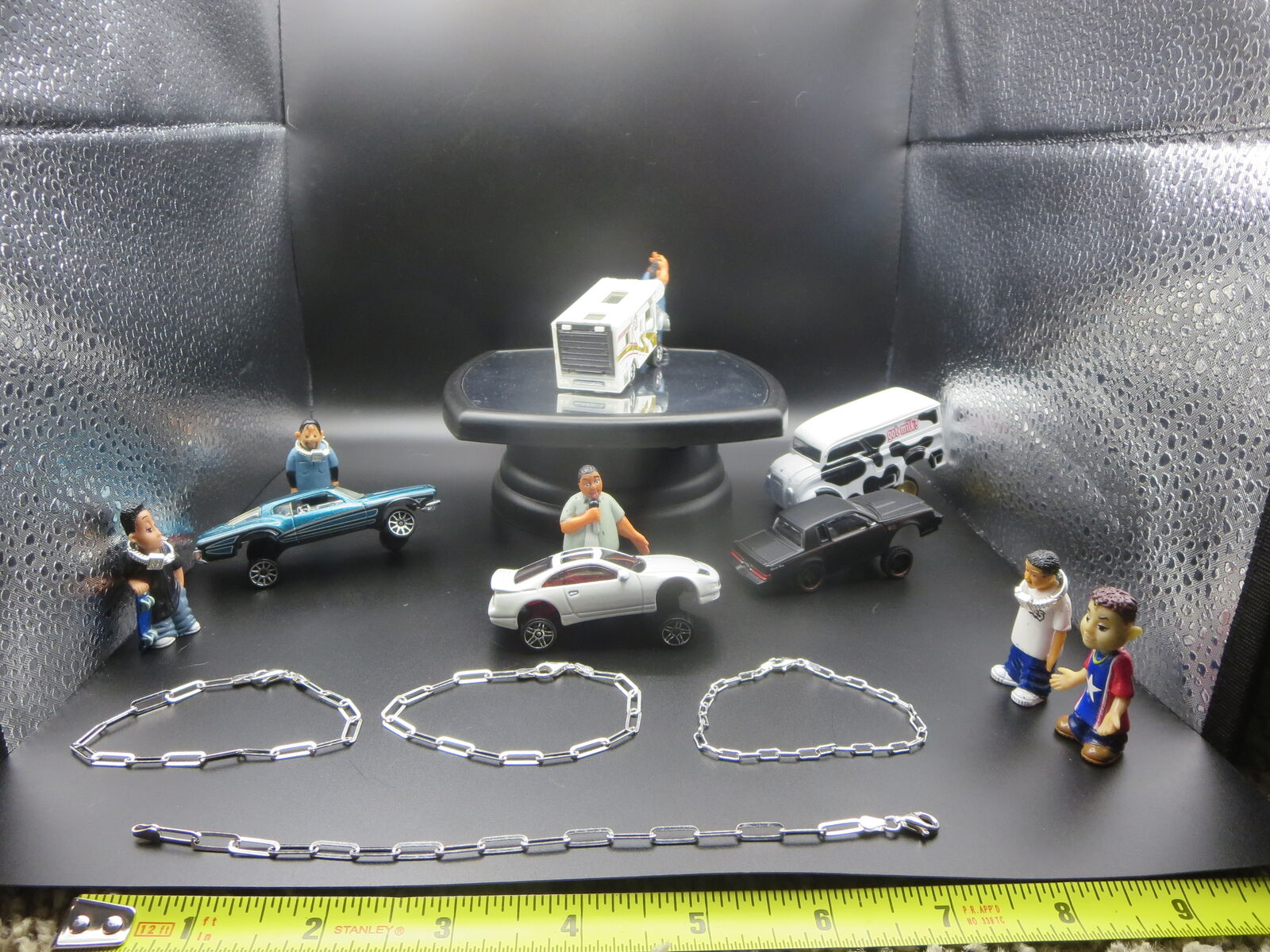 Solid 925 Sterling Silver Paper Clip Chain Bracelet, 6mm. 7 Inch Paperclip