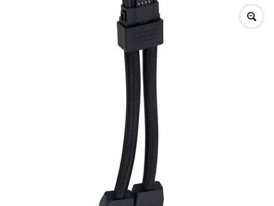 PCIe 8-Pin to Dual 8-Pin (6+2) Power Adapter Cable for Graphics Cards