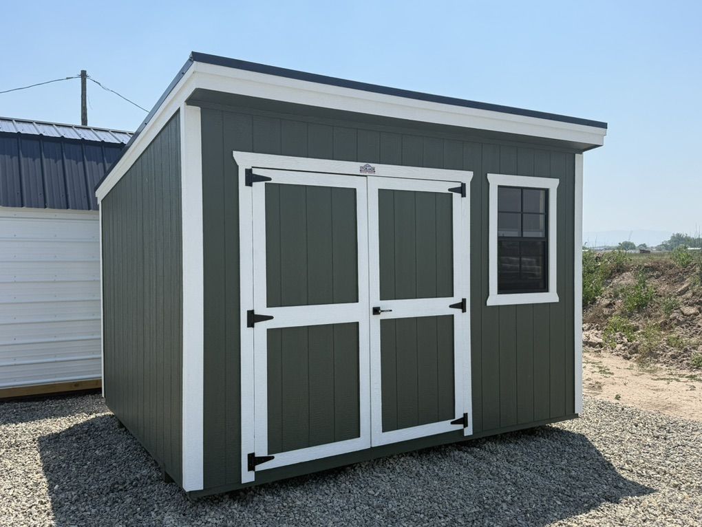 10x12 Cottage Shed  Avocado/White
