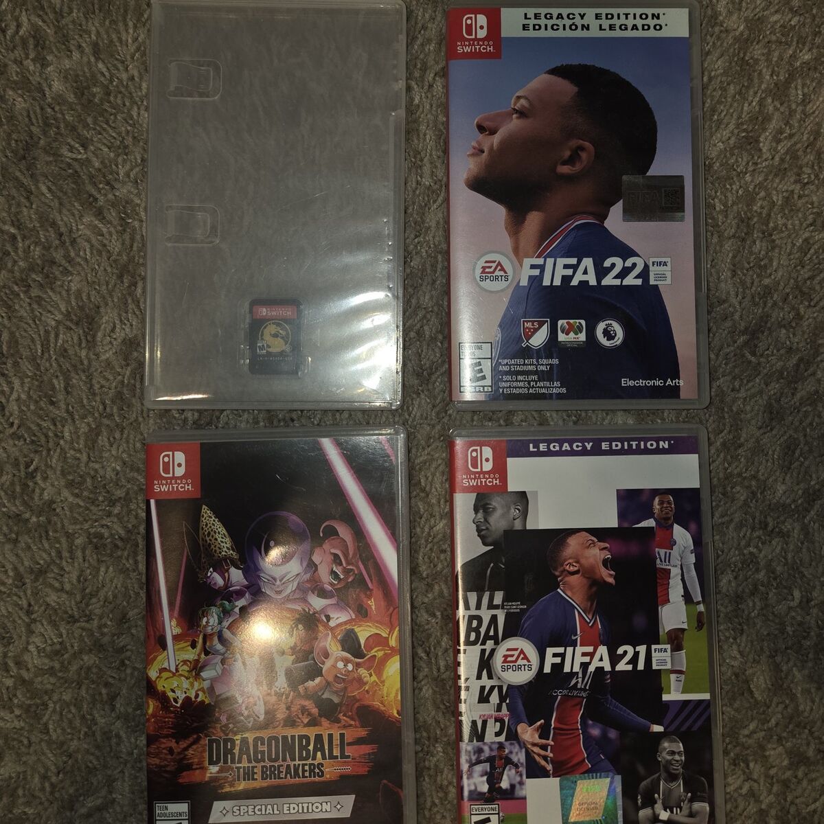 Nintendo Switch Game FIFA Dragonball Mortal Kombat