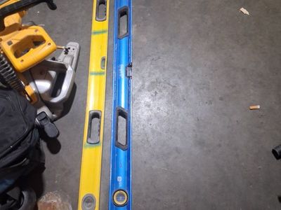 Two Assorted Levels - Empire 72" Magnetic Box Level & Unbranded 48" I-Beam Level