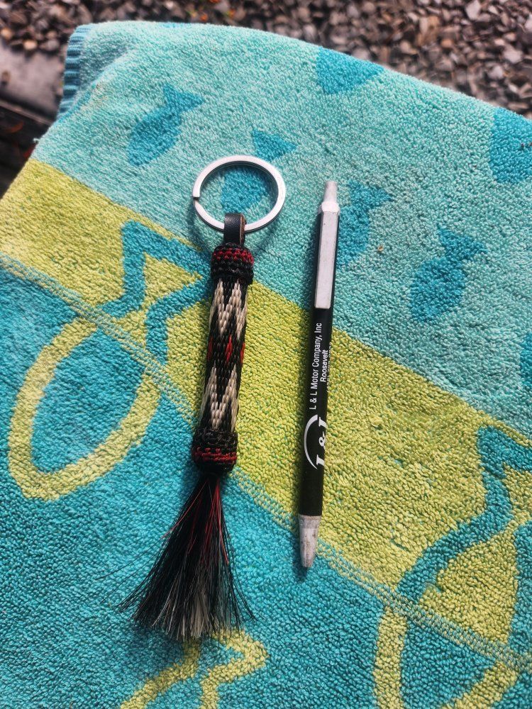 Horsehair key fob