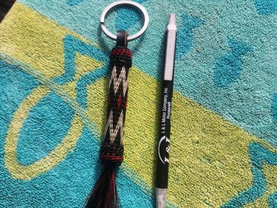 Horsehair key fob