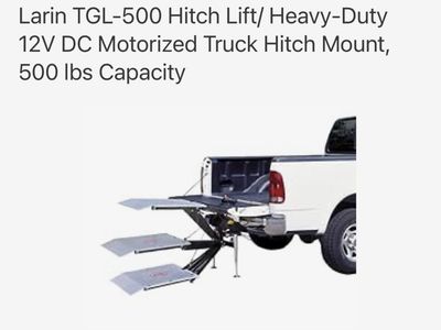 Larin TGL-500 Heavy-Duty 12V DC Motorized Truck Hitch Lift Mount 500 lbs