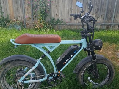 MOVCAN V60 Fat Tire Electric Bike w/ Shimano 7-Speed, Front & Rear Lights, Digital Display, 115 Miles