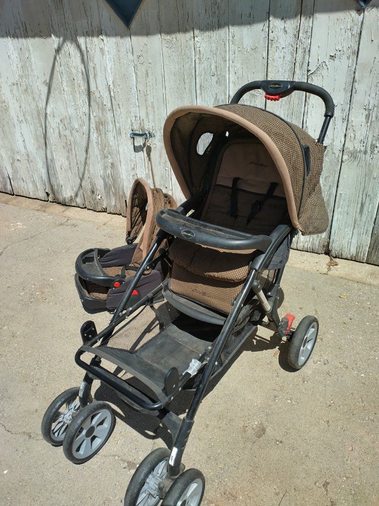 Eddie Bauer tandem Endurance Trail Hiker stroller barely used