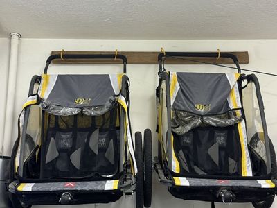 Allen Sports Yoogo S2 Premier Double Bike Trailer/Stroller — Set of 2