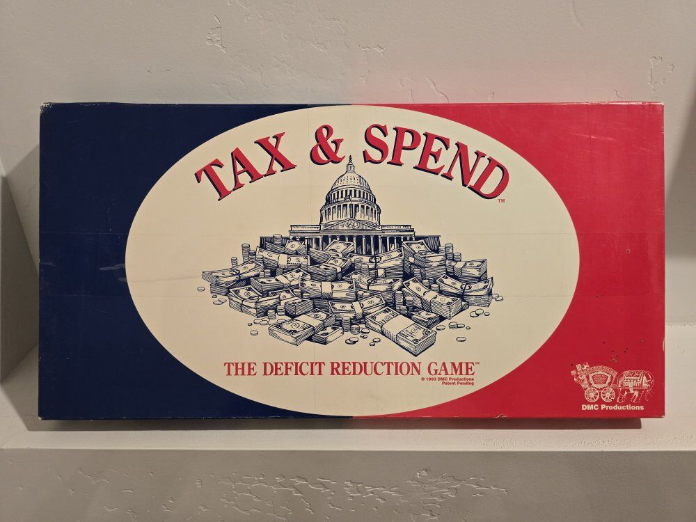 1993 Tax And Spend Deficit Reduction Board Game