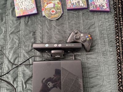 Xbox 360 e with Kinect and games