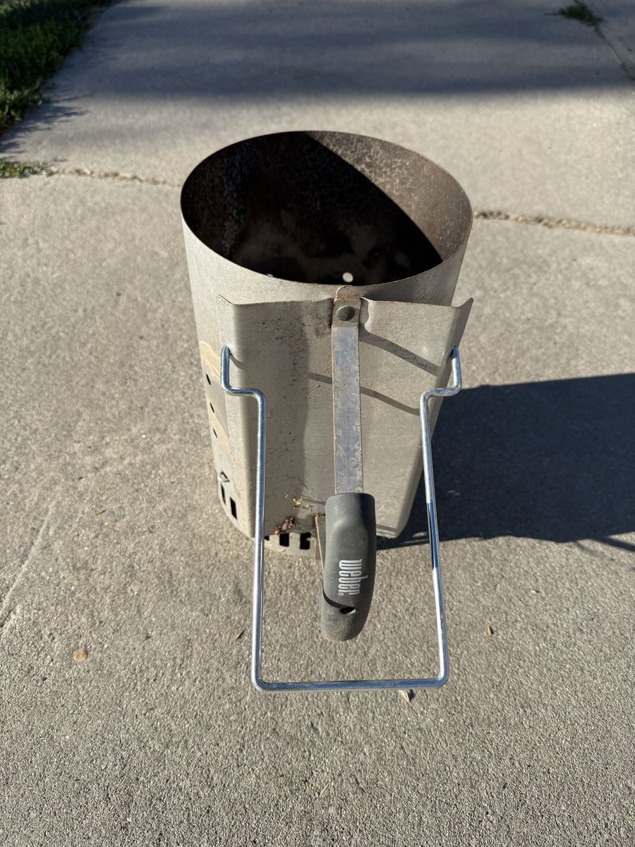 Weber Rapidfire Chimney Starter Charcoal Grill Igniter