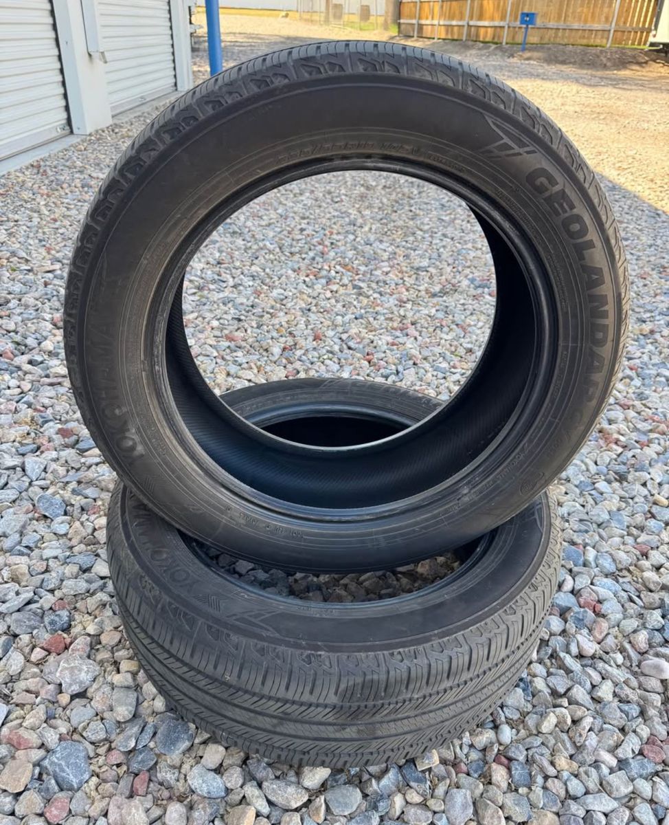235 55 19 Yokohama Tire Pair 2 30% tread