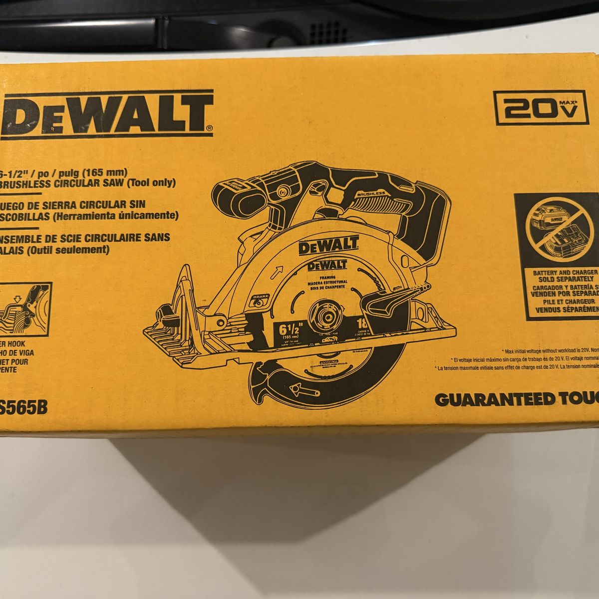 Dewalt 20-volt Max 6-1/2-in Brushless Circular Saw
