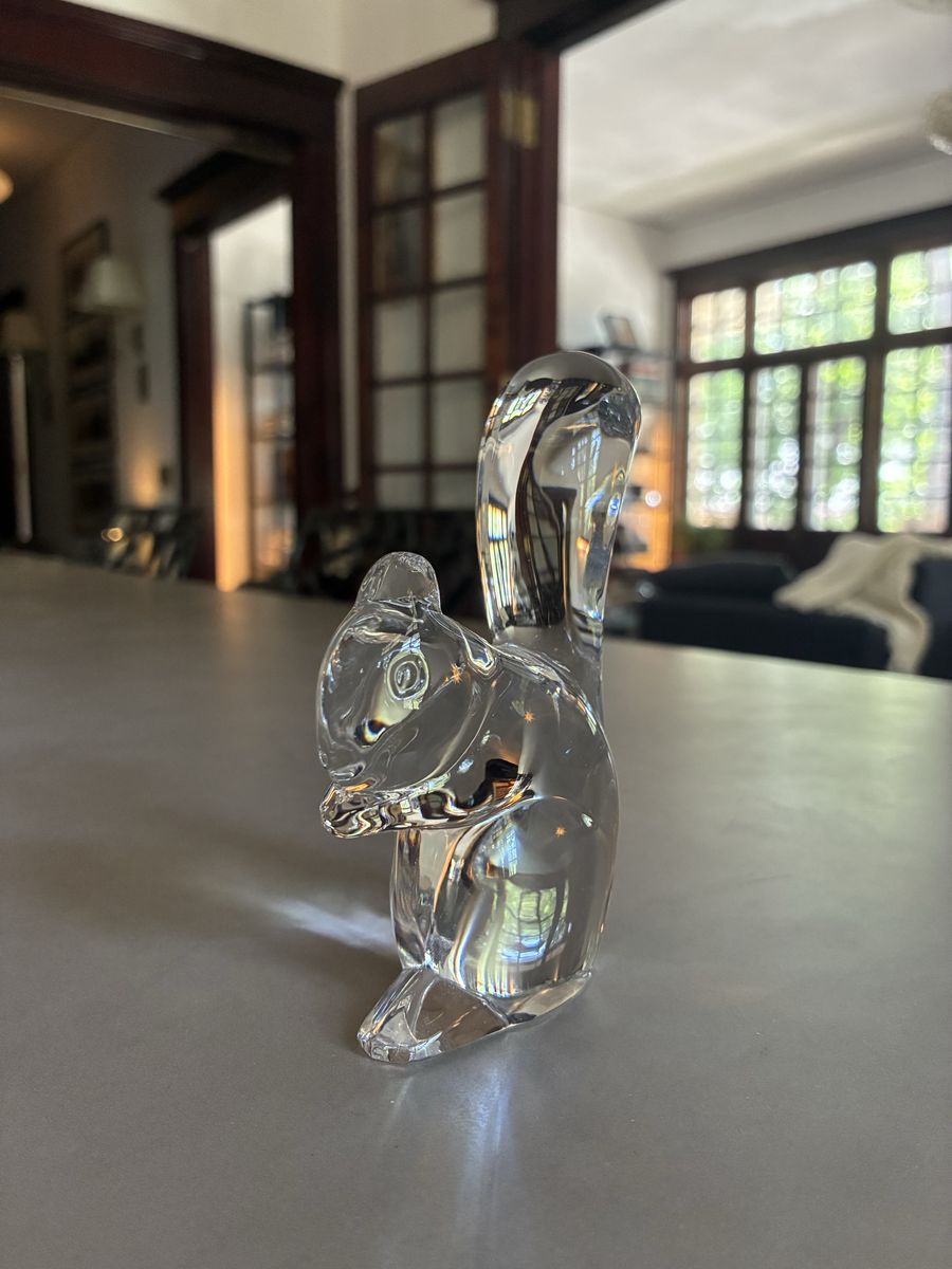 Baccarat Crystal squirrel figurine