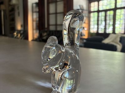 Baccarat Crystal squirrel figurine