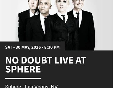No Doubt live at Sphere in Las Vegas Sat May 30th