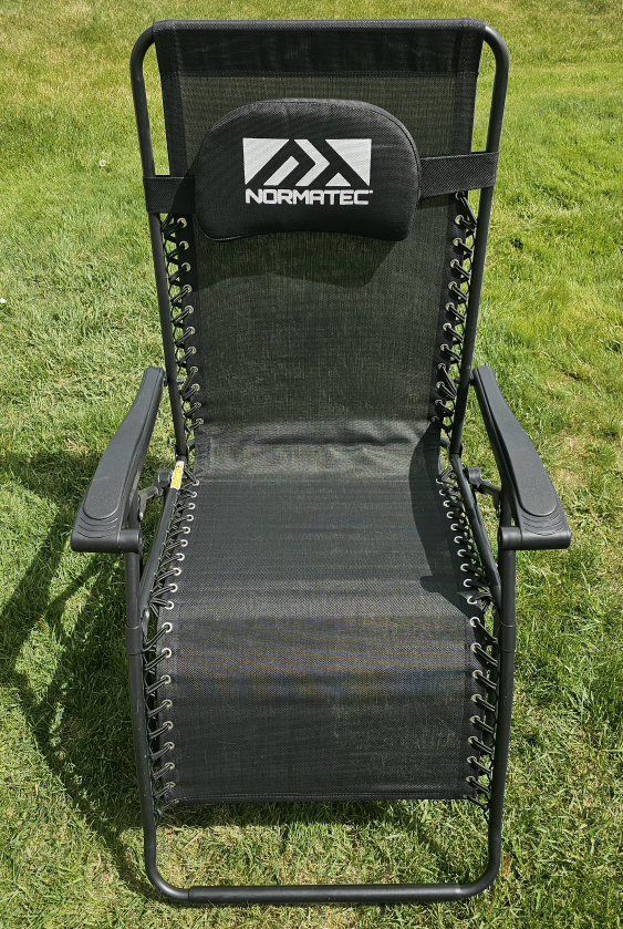 Normatec Zero Gravity Chair - Black, Adjustable Recliner with Headrest