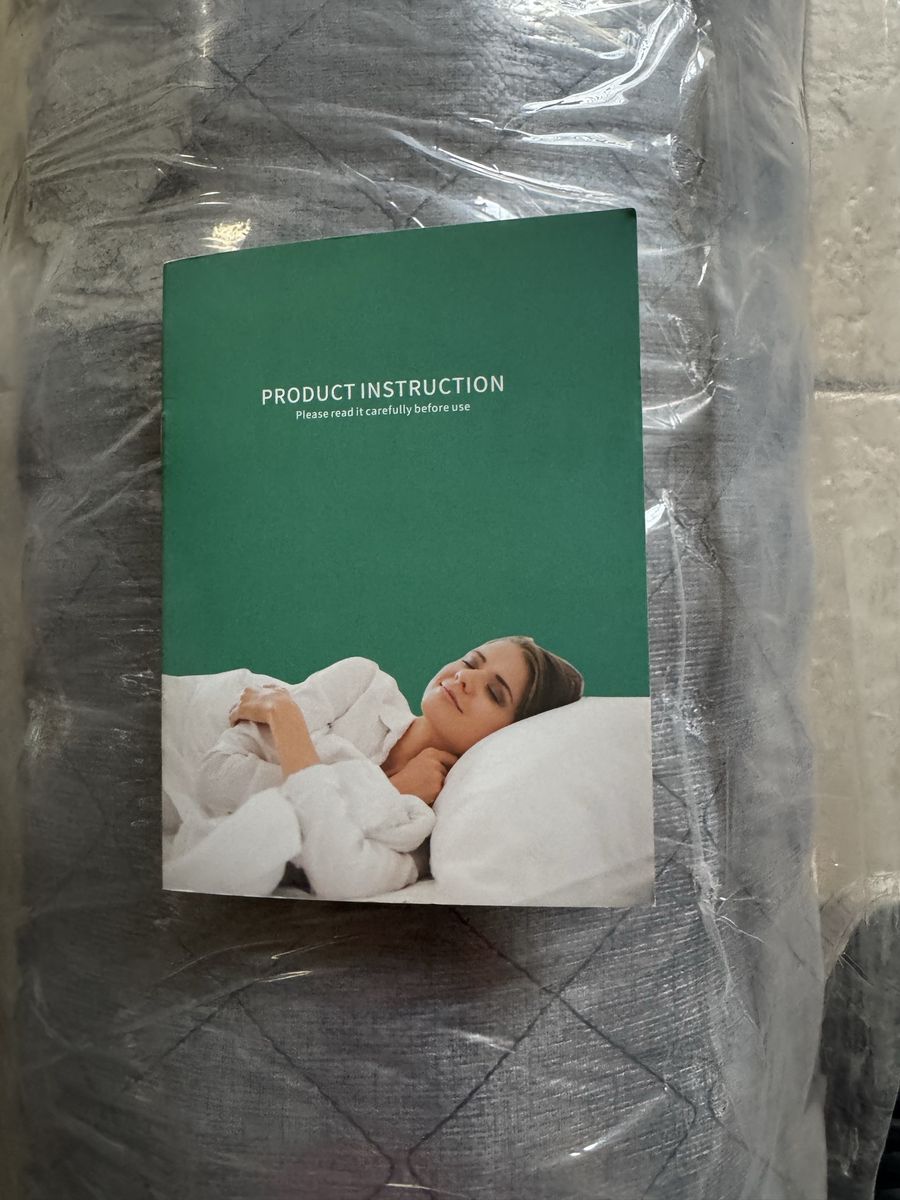 New Zero Pressure Deep Sleep Mattress - Gray Quilted Topper/Mattress