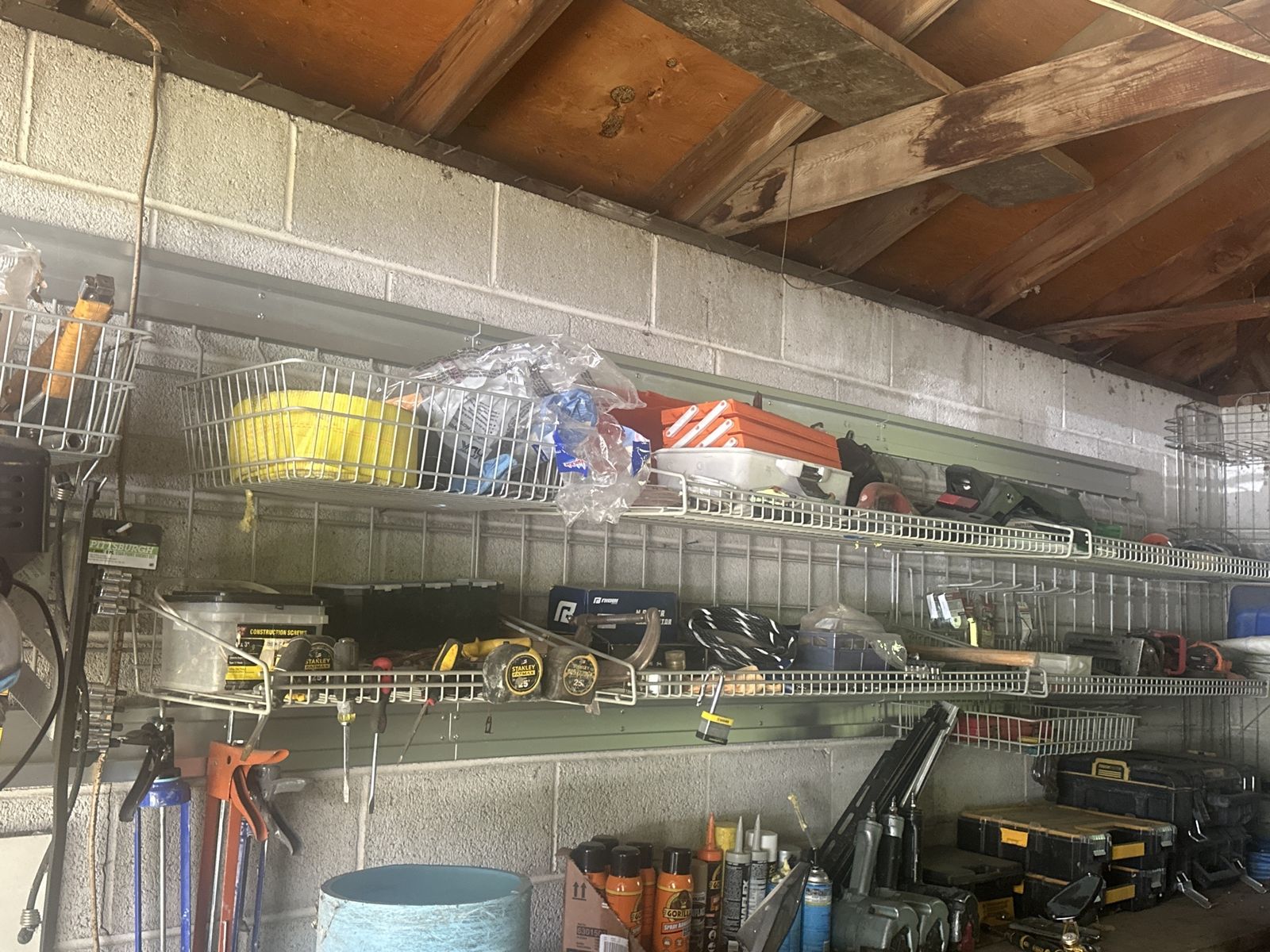 Industrial track shelving