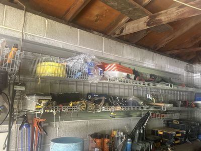 Industrial track shelving