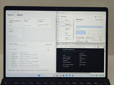 Surface Pro 11 | Intel Ultra 5 236V | 16G+512G/256G | Keyboard | Health > 95%