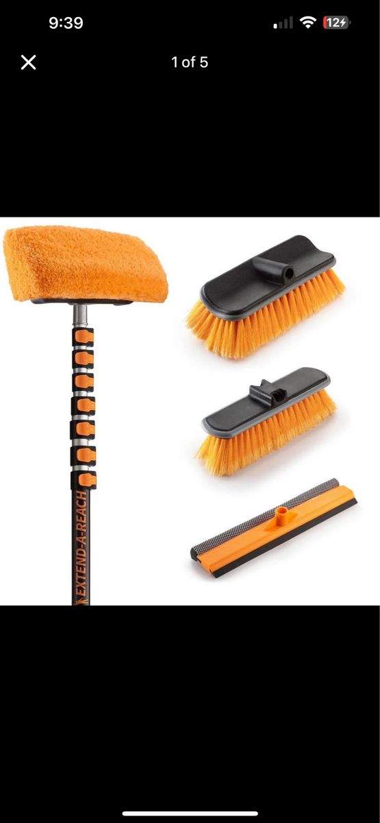 Extend a Reach Cleaning Brush Extension Pole Set