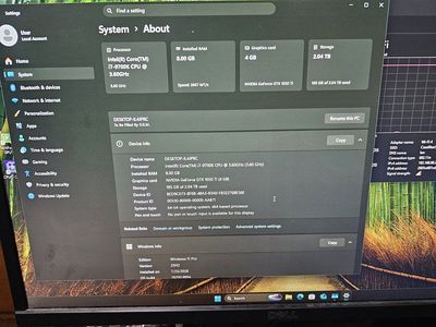 Custom Gaming Desktop PC - Intel i7-9700K, 8GB RAM, GTX 1050 Ti, 256gb SSD and 2TB HDD Storage, Windows 11