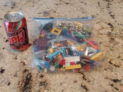 Bulk Lego Bricks and Parts Plastic Storage Bag Lot Assorted Colors