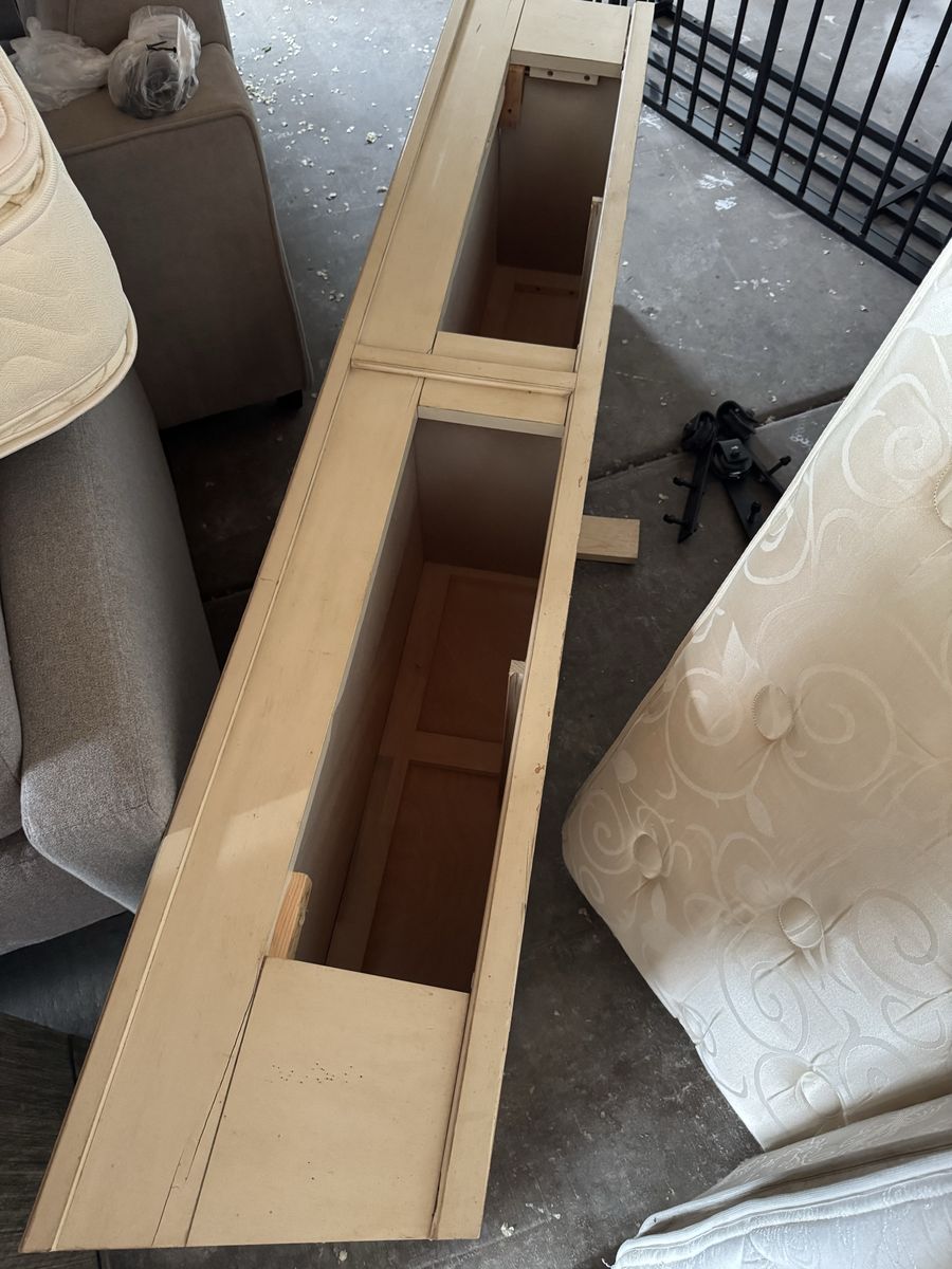 Full bed frame extra wood, drawers, and hardware