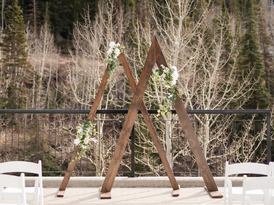 Mountain Wedding Arch
