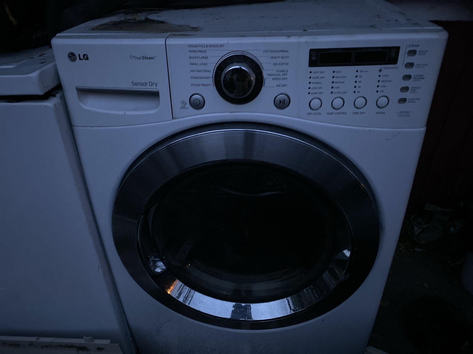 LG Sensor Dry Front Load Electric Dryer White