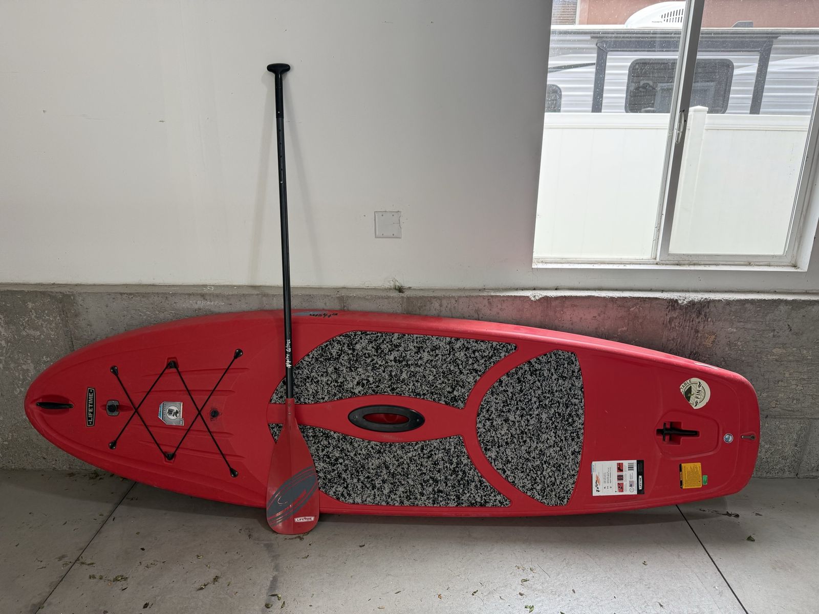 Lifetime Fathom 10 ft Stand-Up Paddleboard (SUP) w/Paddle - Red, 230lb Capacity