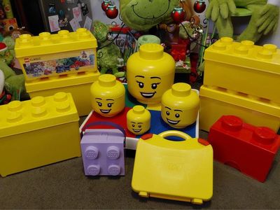 LEGO Storage Heads, Brick Boxes & Cases