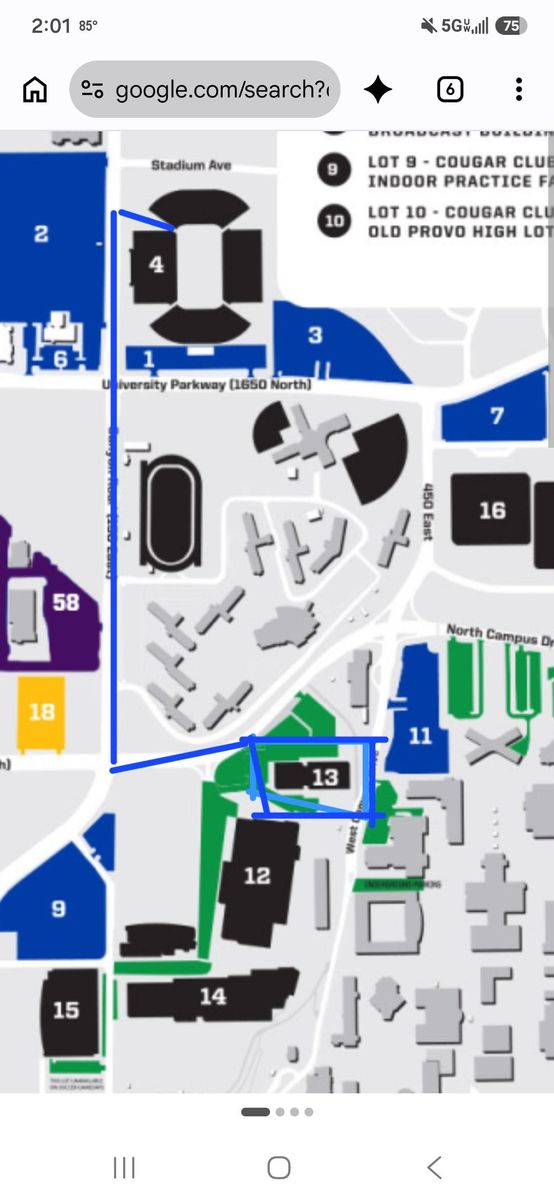 BYU FOOTBALL PARKING PASS
