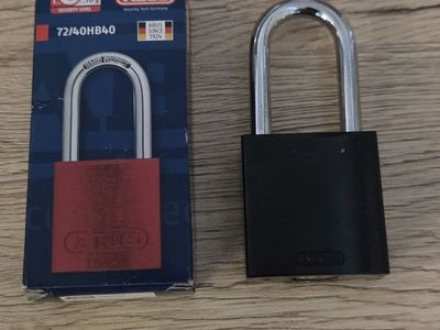 Paddle Lock 1.5" Shank - No Key (use for love lock, engrave, crafts, etc)