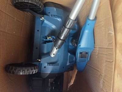 18V Cordless Snow Shovel with Battery - Blue Electric Snow Blower
