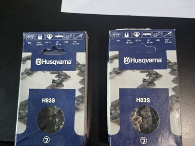 Husqvarna 32in chain. H83S .063" 105DL 3/8" Chainsaw Chains - New (Pair)