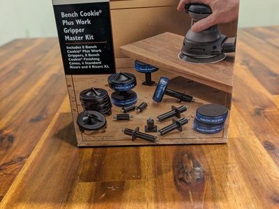 Rockler Bench Cookie Plus Work Gripper Master Kit - 8 Grippers, Cones, Risers XL - New