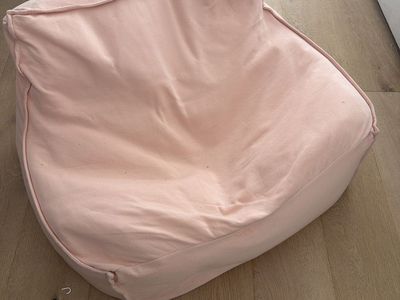 Pink Beanbag Chair with Carrying Handle