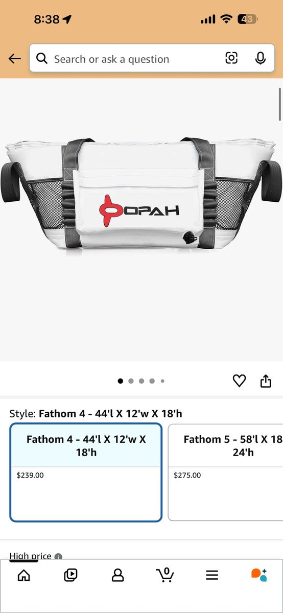 Opah insulated kill bag.