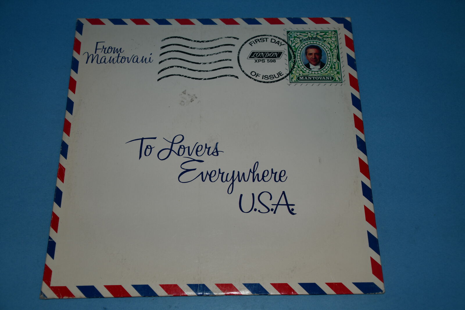 VINTAGE "FROM MANTOVANI TO LOVERS EVERYWHERE USA" VINYL RECORD ~ 11 SONGS