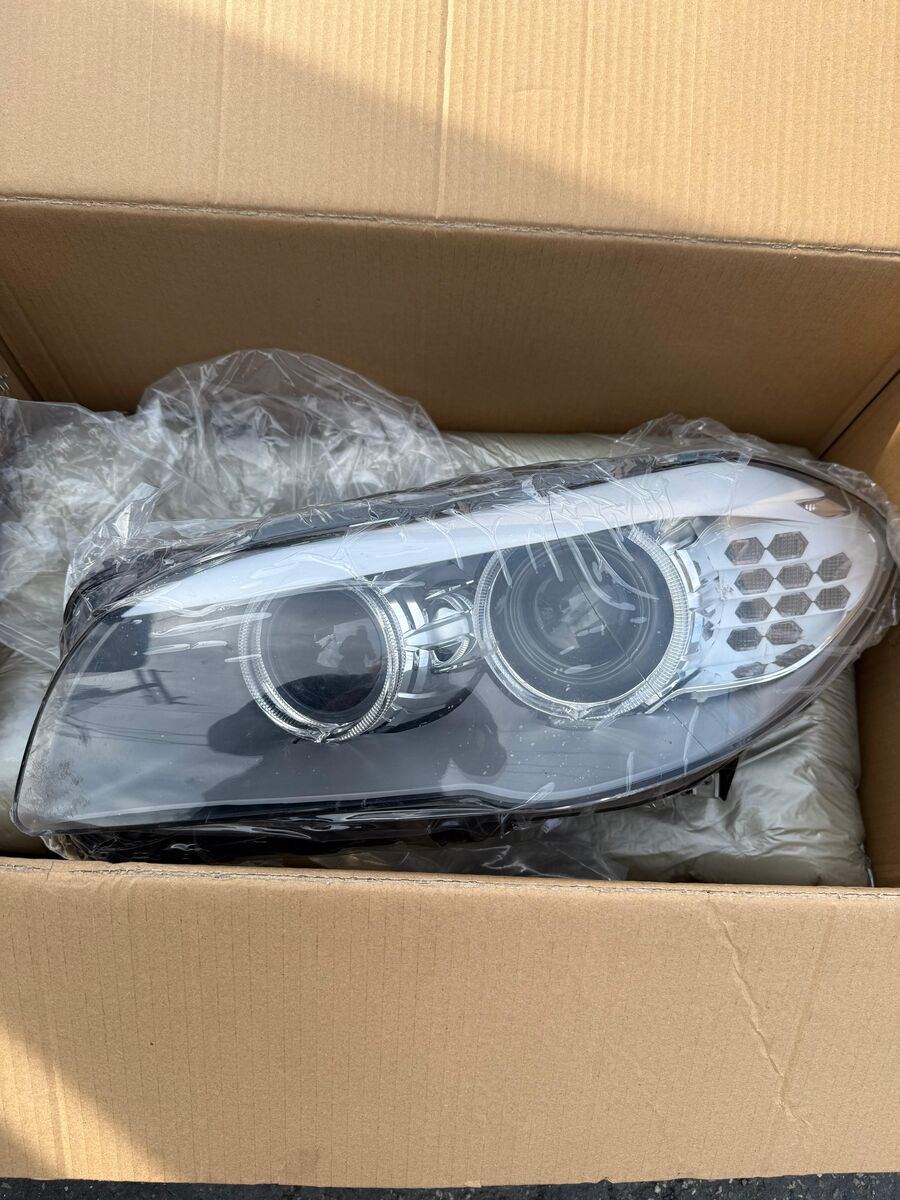 Brand new headlight for BMW 528i F10 models 2011, 2012, and 2013. (Driver Side)