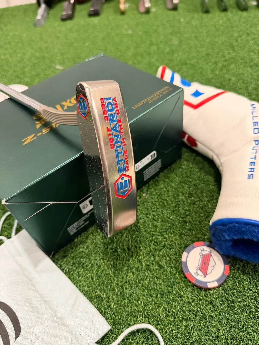 2014 Bettinardi BB1F 34" Putter Red/White/Blue W/Headcover Mint