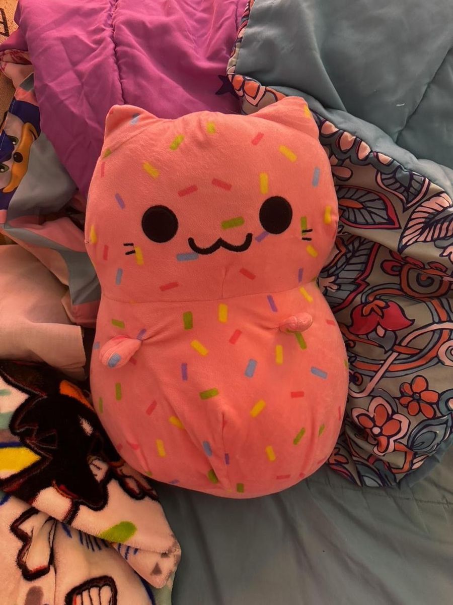 Kleptocats Pink Sprinkle Cat Plush Stuffed Animal Toy