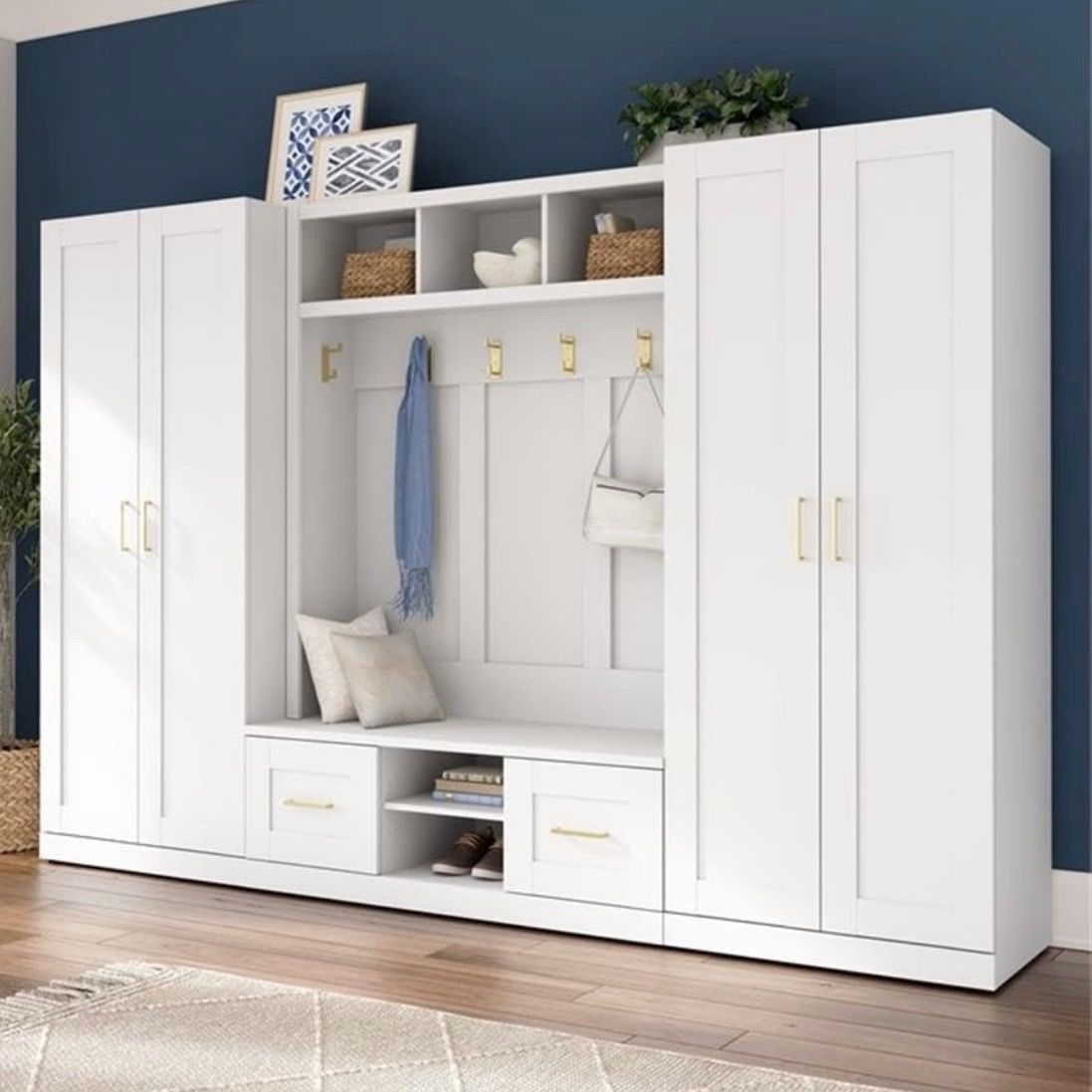 Entryway Storage set W/ Bench