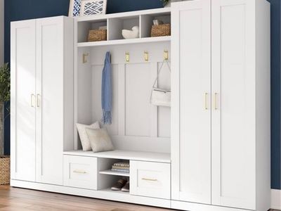 Entryway Storage set W/ Bench