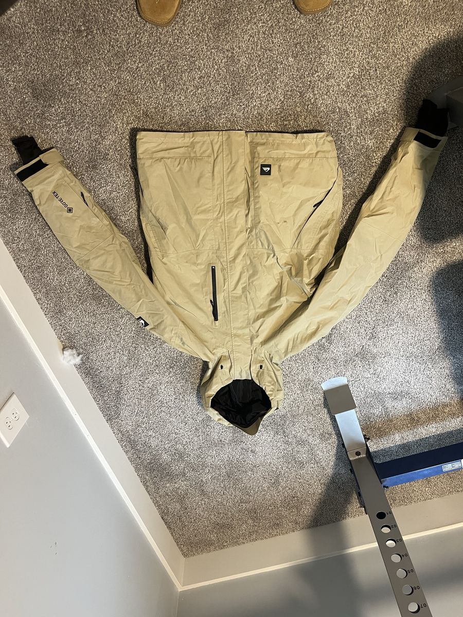 Quicksilver Highline Gore-Tex Tan Ski Snowboard Jacket(shell) with Hood - Men's/Unisex