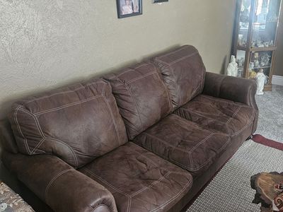 Brown 3-Seat Sofa